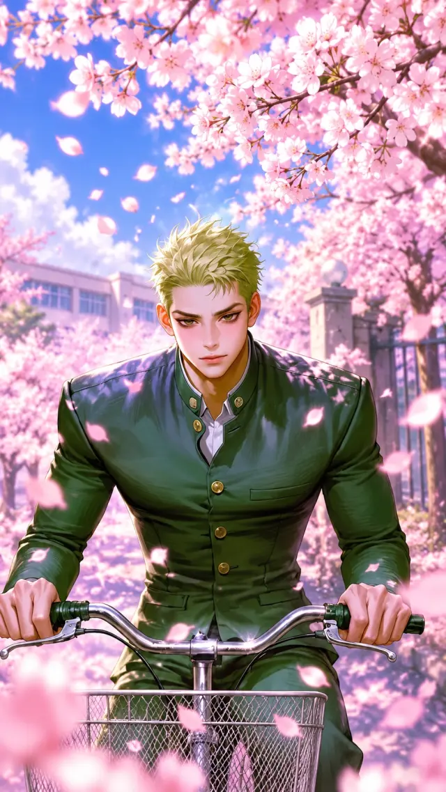 Graduation Ceremony, Cherry Blossoms, and Two Buttons