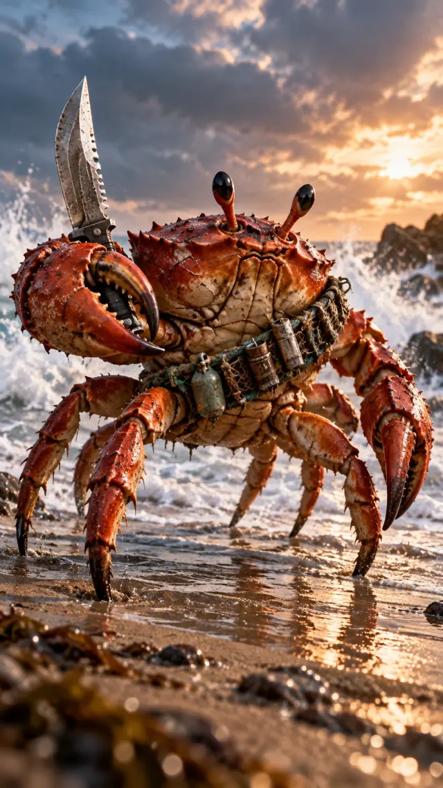 Crab with a Weapon